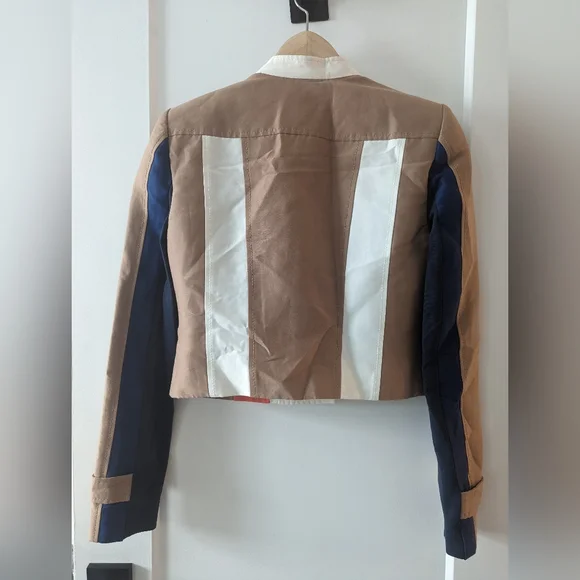 BCBG Maxazaria Utility Jacket Multi Color - Picture 4 of 5